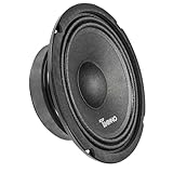 Timpano 6.5 Inch Shallow PRO Audio Speaker 600 Watts TPT-MB6-8 Slim Small Profile 8 Ohm, PRO Midbass Car Audio Loudspeaker Compact for Custom Doors (Single)