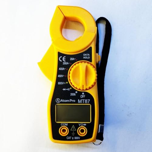 Image of Portable LCD Digital Clamp Ampere AC DC Voltage Multi Meter Current OHM Tester (NL-VAC3-57YS), Corded Electric, 1 Piece