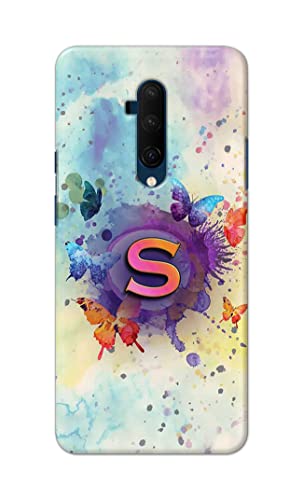 Image of PRINTFIDAA� Printed Hard Back Cover Case for OnePlus 7T Pro | OnePlus 7 Pro Back Cover (Alphabet S) -2808