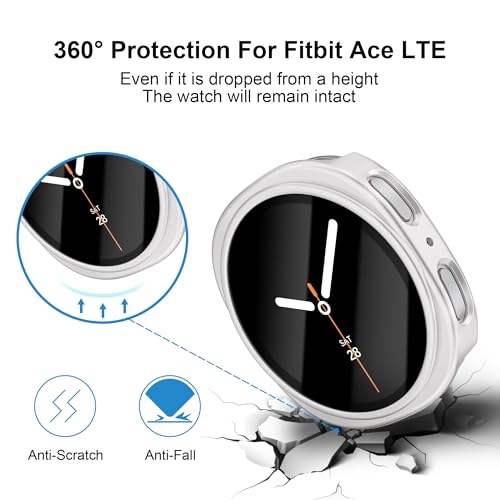 Funda para Samsung Galaxy Watch 8 Funda Protectora 44mm,Paquete 3 PC Película Endurecida para Protector Galaxy Watch 8 44mm para Mujer Hombre,Accesorios Galaxys Watchs 8, Protectora para Smartwatch 8 - imagen 2