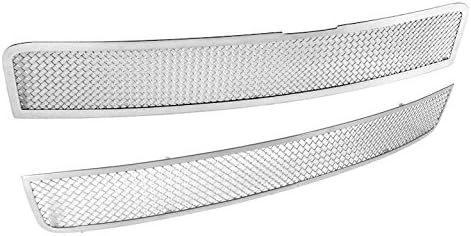 For Scion xB Front Upper + Bumper Stainless Steel Mesh Grille Combo