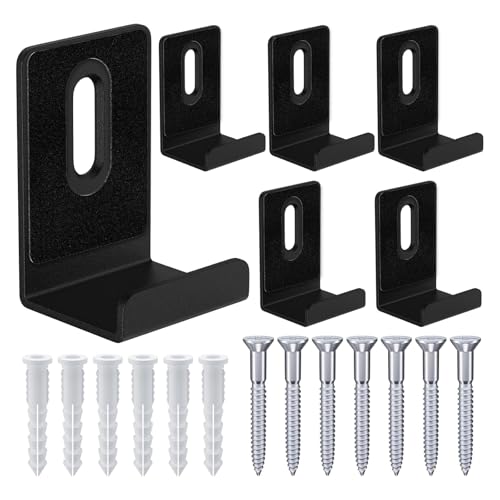 BAGTeck 6Pcs Metal Mirror Clips Wide Channel Mirror Hanger Clip Large Heavy Clips for Mirrors with...