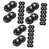  Roulettes for chaise de bureau, 24 mini roulettes for appareils électroménagers Poubelle Roulette pivotante Boîte à roulettes Petites roulettes Roulettes for bac de rangement Roulettes for mallette de