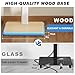 Rfiver Rolling TV Stand with Hidden Wheels for 24 to 60 Inch TVs, 60° Swivel & Height Adjustable Floor TV Stand with Mount, Saving Space Mobile TV Cart Holds up to 88lbs for Bedroom, Corner