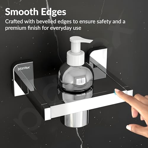 Image of Plantex 304 Grade Stainless Steel Liquid Soap Dispenser for Bathroom /Shampoo Dispenser /Handwash Dispense /Bathroom Accessories - (Rolex, Chrome)