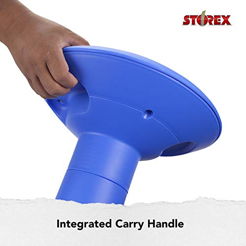 Image of Storex Wiggle Stool - Active Flexible Seating for Classroom, Home and Office, Adjustable 12-18 Inch Height, Blue (00301A01C)