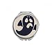 Halloween Ghost Worried Happy Hand Compact Mirror Round Portable Pocket Glass