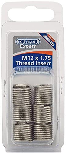 Draper 21711 Expert M12 X 1.75 Metric Thread Insert Refill Pack (12)