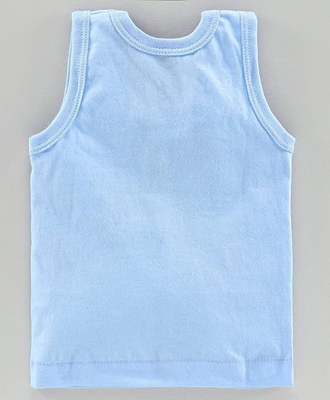 Image of Unisex Baby Vest Sleeveless Cotton Baniyan | Kid's Sando Baniyan, Kids Vest | Soft & Breathable Baby Jabla |Toddler Innerwear for Boys & Girls, Cute Animal Print | Multicolor Pack of 6