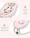 Baby Swing for Infants, Electric Baby Swing with Bluetooth, Portable Infant Swing with 5 Speeds, 10 Lullabies, 5-Point Harness & Remote Control, for Newborns Infants Indoor Outdoor Use (Pink)