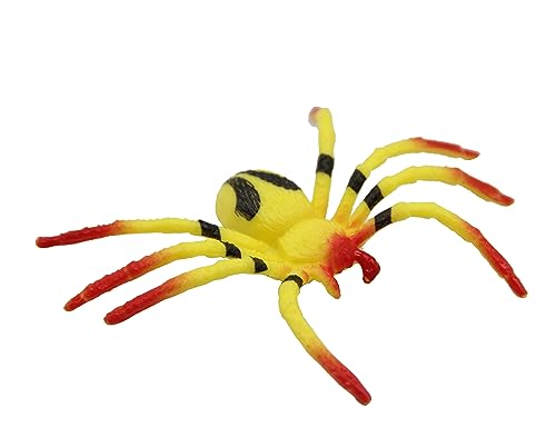 Pinowu Figure realistiche di ragno (12 pezzi) con