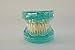 S&D 1 Set Dental Teaching Demonstration Model New Crystal Orthodontic Teeth Model with Full Metal Braces