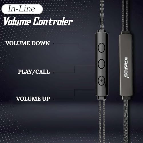 Image of Kratos Vibez N5 Neckband Earphones, Exclusive Transparent Design, 4 Voice Modes for Calls, 25 Hrs Playtime, Smart Voice Assistance, HD Sound & Rich Bass, Bluetooth Earphones with Type C Fast Charging