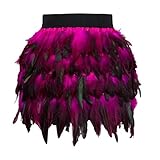 Design : jupe en tulle à plumes des années 20 pour femme, carnaval, cosplay, costume de perroquet