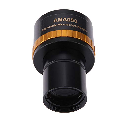 Taidda 【2021 New Year\'s Special】 Eyepiece Adapter, Focusable Durable Lightweight AMA050 Adjustable 23.2 Eyepiece to Microscope Eyepiece Adapter