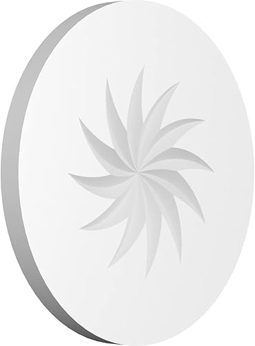 Miniatura 9 de Ekena Millwork ROSP080X080X050GRY12 Roseta espiral estándar Grayson con borde cuadrado, 8 pulgadas de ancho x 8 pulgadas de alto x 12 "P