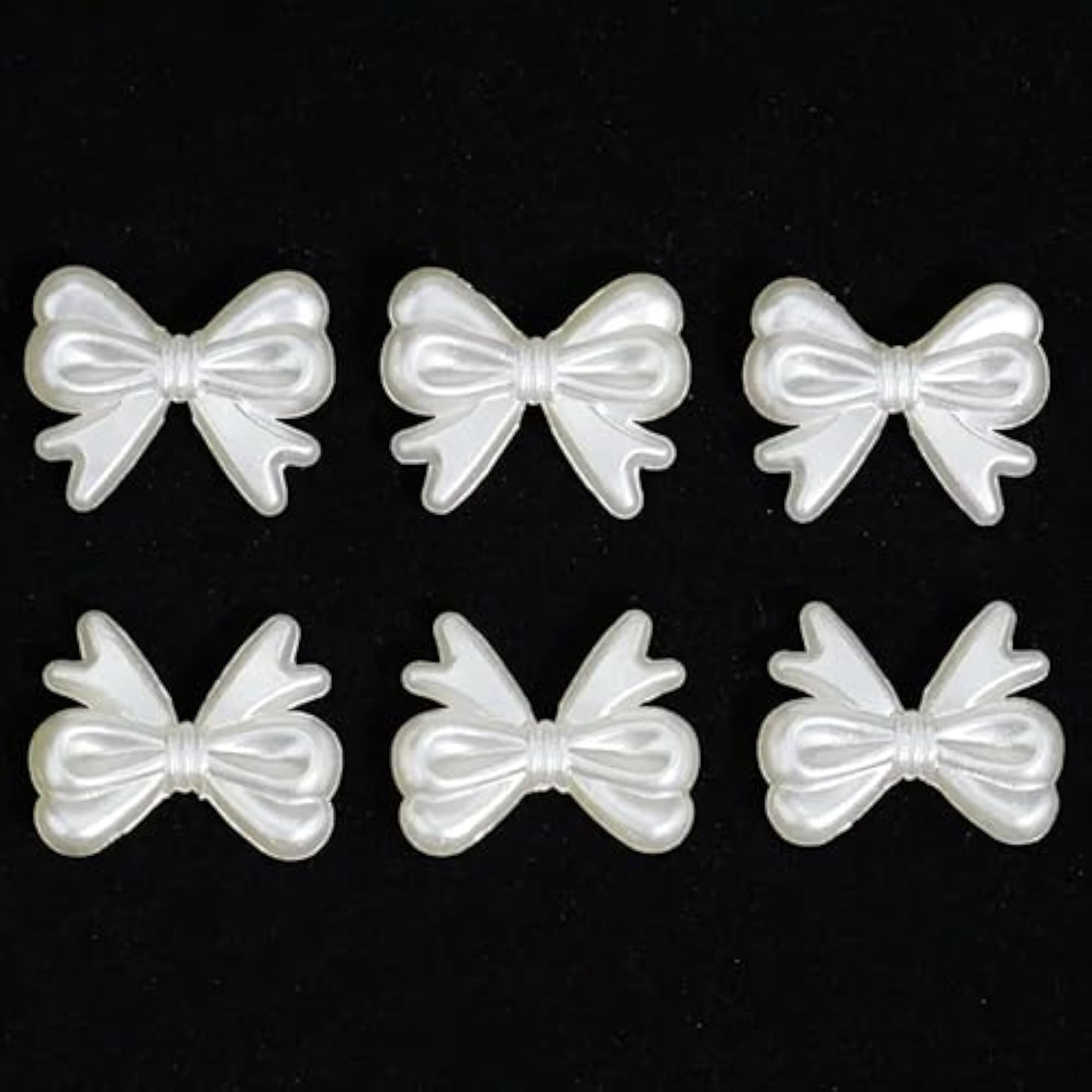 10 Pack 3D Bow Bead Pendant Charms, DIY Jewelry Making
