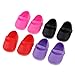 SM SunniMix Chaussures Simples de Poupée de Fille de Mode, 4 Paires D'appartements pour des Accessoires de Poupées Américaines de Poupée de Salon de 16 Pouces