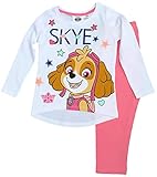 Paw Patrol Langarm T-Shirt + Hose lang für Mädchen und Jungen und Mädchen. Gr. 98 104 110 116 128 entspricht 3 4 5 6 7 8 Jahre. Mädchen Jogging Gymnastikanzug Prima für den Winter Herbst Frühling und sommer und Übergangszeit. Für den Kindergarten, Grundschule, Betreuung, Kita, Spielplatz.