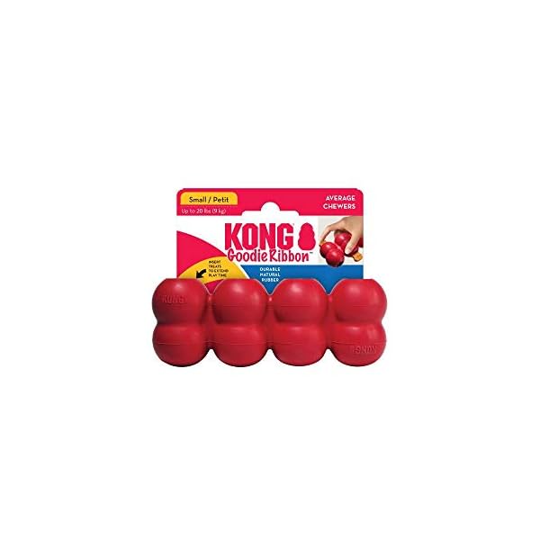 KONG – Classic Goodie Ribbon – Durable Rubber Stuffable Dog Toy – for Small Dogs KONG – Classic Goodie Ribbon – Durable Rubber Stuffable Dog Toy – for Small Dogs