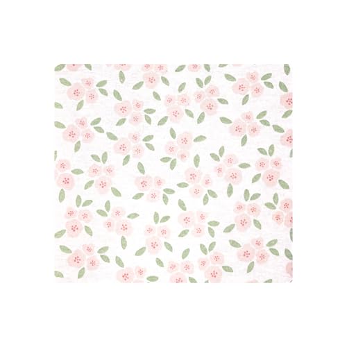 Image of Hudson Baby Unisex Baby Cotton Polyester Flannel Receiving Blankets 4-Pack, Sweet Little Floral, One Size