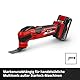 Original Einhell XL-PLUS-CASE 10-tlg. Multitool-Set (HCS Halbrund-Sägeblatt, HM Halbrund-Sägeblatt, HM Delta-Raspel, HM Segmentsägeblatt, starrer Schaber, Dremel-Adapter)