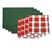 Homewear Holiday Collection HOLIDAY CHECK 8-Piece Napkin/Placemat Set, Green