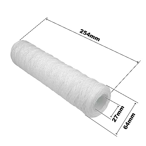 Wickelfaser- Filtereinsatz für 10Zoll Filtergehäuse für Hochdruckreiniger, Garten- & Poolpumpen, Hauswasserwerke u.v.m. … – Bild 3
