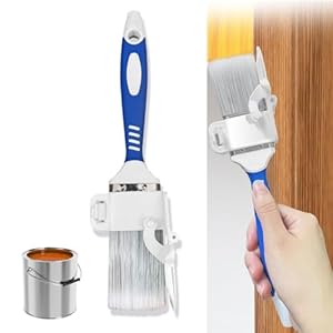 Cutting in Paint Brush | Paint Edger Tool with Removable Corner Guide for Flawless Lines, Quick & Clean Edges on Walls, Ceilings, Skirting Boards | Reusable Detail Painter for Home & Office DIY