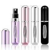 🤍Fenster&Ventil Design: Auf der perfume atomizer befindet sich ein Beobachtungsfenster, durch das Sie die verbleibende Parfümmenge klar erkennen können. Unten befindet sich ein Nachfüllventil, und Sie müssen nur das kleine Loch unten ausrichten Mit der Düse der Parfümflasche zum einfachen Nachfüllen des Parfüms.