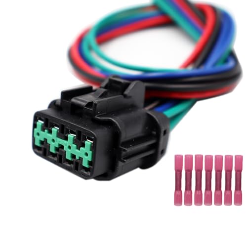 LIZAPUS 8-Way Front Headlamp Headlight Connector Plug Compatible with Nissan