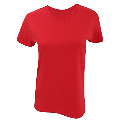 Image of Gildan Ladies/Womens Premium Cotton RS T-Shirt (L) (Red)
