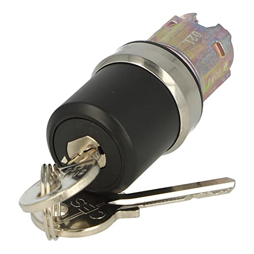 3SU1050-5BF01-0AA0 | SIEMENS CES Key-OP. SWTCH, 22MM, RND, Metal, Shiny, Lock NO. SSG10, with 2 Keys, 2 SWTCH POS. O-I