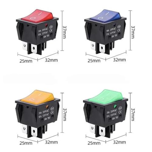 Interrupteur KCD4 40A AC à courant élevé pour circuits de puissance robustes