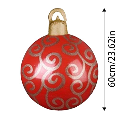 Boules décoratives de Noël gonflables haut de gamme de 61 cm - 6