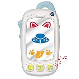 Baby Selfie Toy Phone with Easy-Press Buttons & Light-up Mirror - 9+ Month Old Baby Phone - Musical Toys for Tummy Time