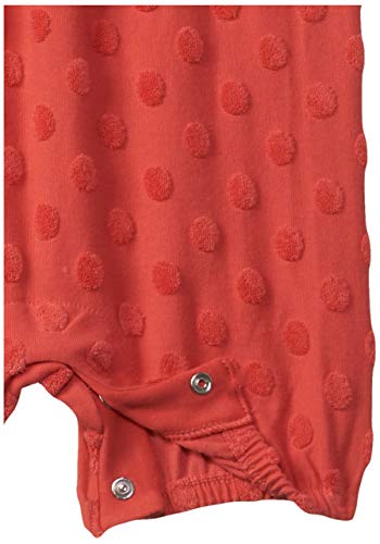 Image of miniklub Infant Girls Coral Pink Self-Design Rompers