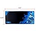 ENHANCE Pathogen Extra Large Gaming Mouse Pad (31.5 x 13.75 in) - Extended Mousepad with Anti-Fray Stitching, Low Friction Smooth Surface, Non-Slip Backing - Full Desk Mouse Mat (Blue)