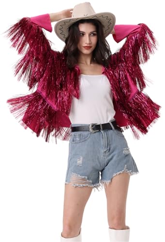 RZTA Women's Sequin Jacket Valentine's Day Long Sleeve...
