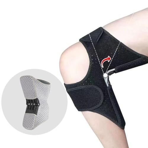 Image of Knee Protection Booster Joint Support Spring Stabilizer for Running Training Silver Gray|Sporting Goods | Fitness Running & Yoga | Clothing & Accessories |1 Joint Support Knee Brace