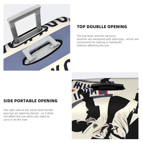 Taekwondo Design print Luggage cover, suitcase protector, elasticated protective sleeve, fits 18-32 inch suitcases4