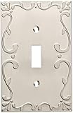 Franklin Brass W35070-SN-C Classic Lace Single Switch Wall Plate/Switch Plate/Cover, Satin Nickel
