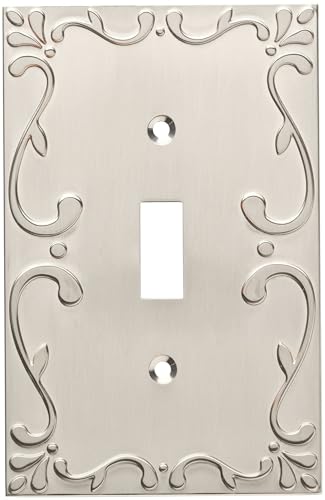 Franklin Brass Classic Lace 1-Pack Toggle Wall Plate Brushed Nickel W35070-SN-C