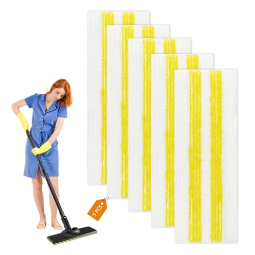 5 Piezas para Kärcher EasyFix Boquilla Limpiadora de Vapor Paños Recambio Kit, Microfibra Paños para Kärcher EasyFix SC 1, SC 2, SC 3, SC 4, SC 5 Boquilla, para Todo Tipo de Suelos
