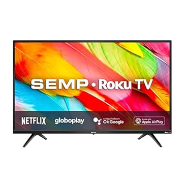 Smart TV LED 43" FULL HD Semp R6500 - Roku, Alexa, Wifi