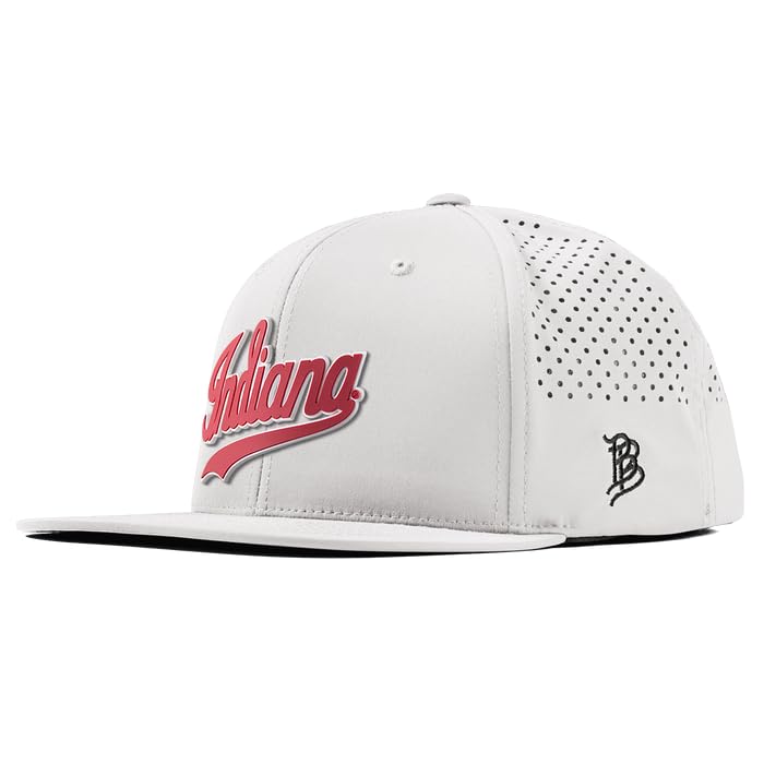 Gorra Indiana Hoosiers blanca plana miniatura 1