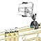Charchendo Ultralight 200g Portable Trumpet Phone Mount with Multi-Angle Adjustment Metal arm, Secure Clamp Phone Holder for B♭ Trumpet Practice, Streaming, Brass Instrument Accessory,for 4-7in Phone