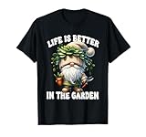 Photo Gallery funny plant lover gnome grandpa life is better in the garden maglietta Photo Gallery funny plant lover gnome grandpa life is better in the garden maglietta
