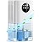Dehumidifiers for Home, 1.8L Dehumidifiers for Bedroom Quiet & Portable Dehumidifier for Bathroom, 24H Timer, Auto Defrost 7 Lights Dehumidifier for Drying Clothes, Wardrobe (White)