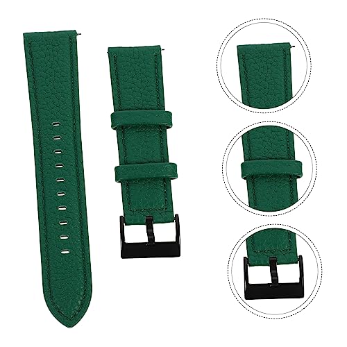 Correa de reloj cómoda para oficina Uonlytech con textura lichi resistente al sudor 6